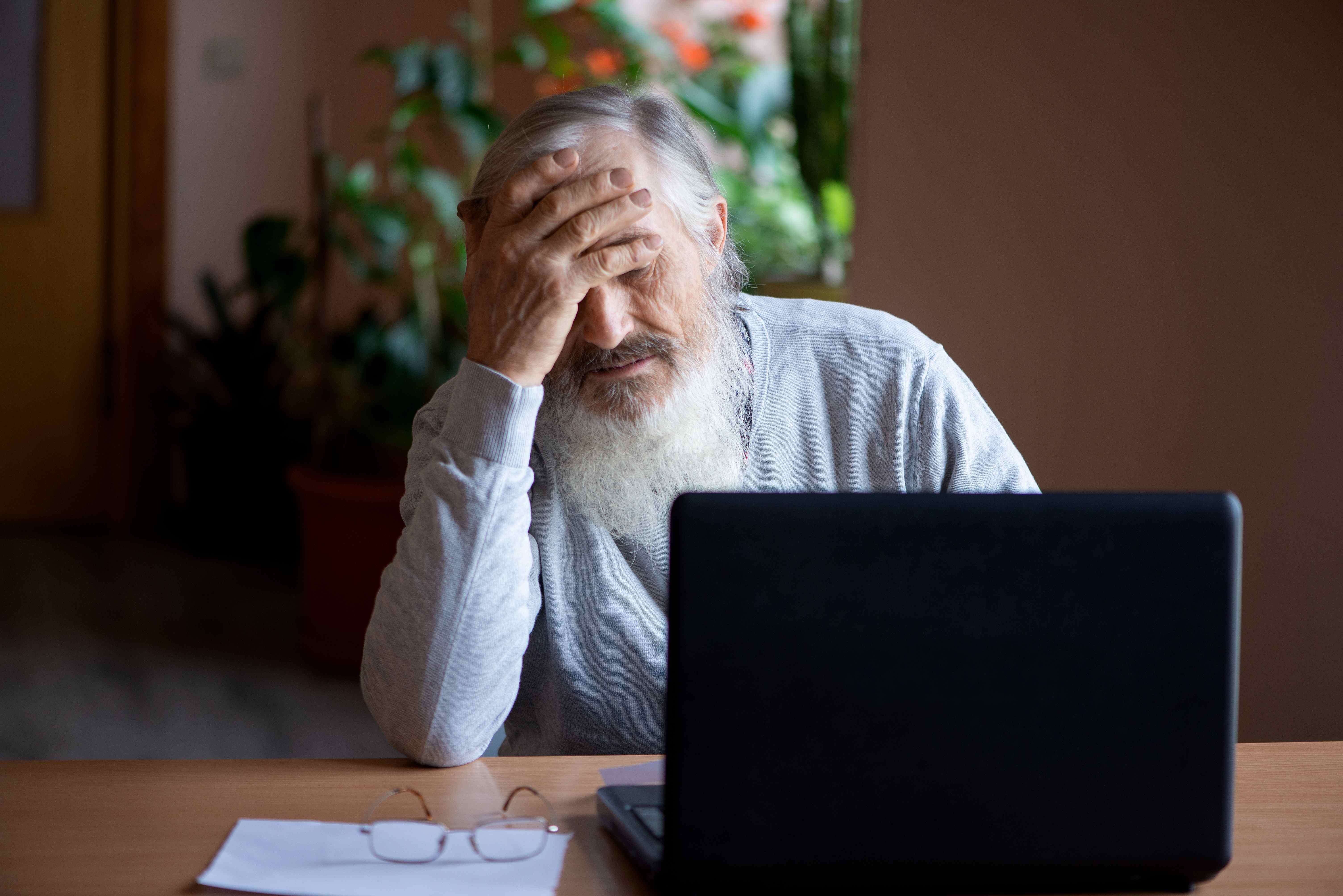 Senior navigating healthcare decisions